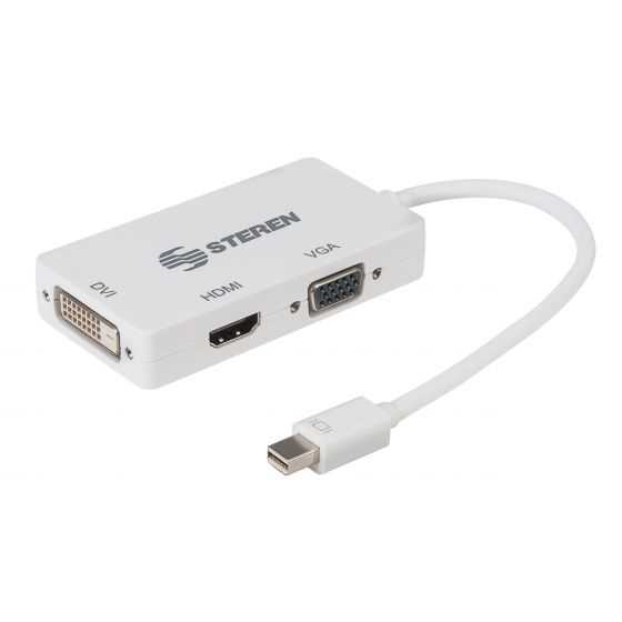 CONVERSOR DE MINI DISPLAYPORT A HDMI/VGA/DVI SEISA SMC-7835