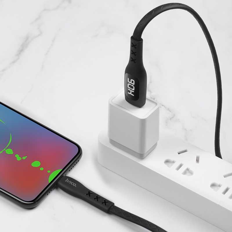 CABLE USB A MICRO USB HOCO S6 SENTINEL 2.4A 1.2M