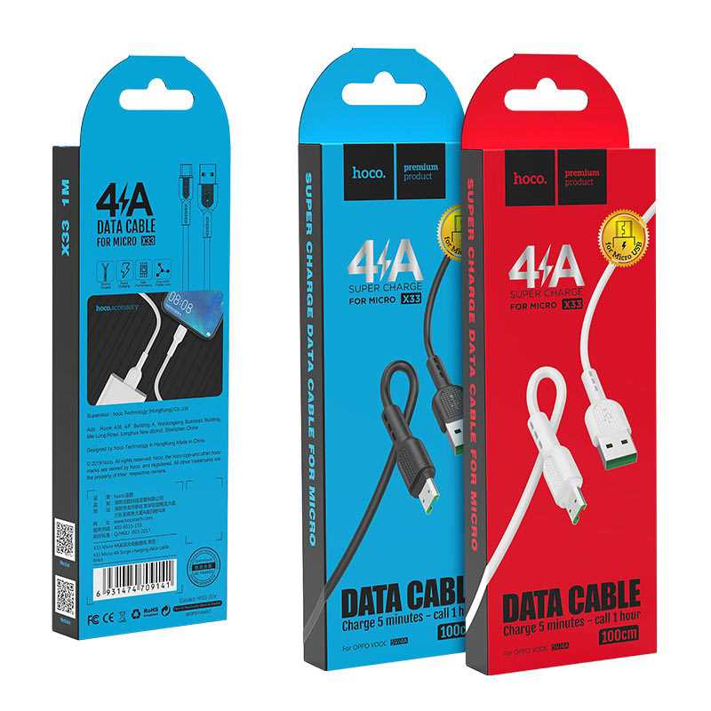 CABLE USB A MICRO USB HOCO X33 4A 1M