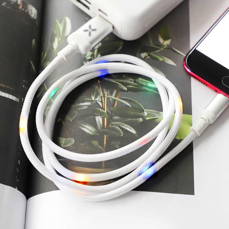 CABLE USB A MICRO USB HOCO U63 2.4A 1.2M VOICE FLASHING