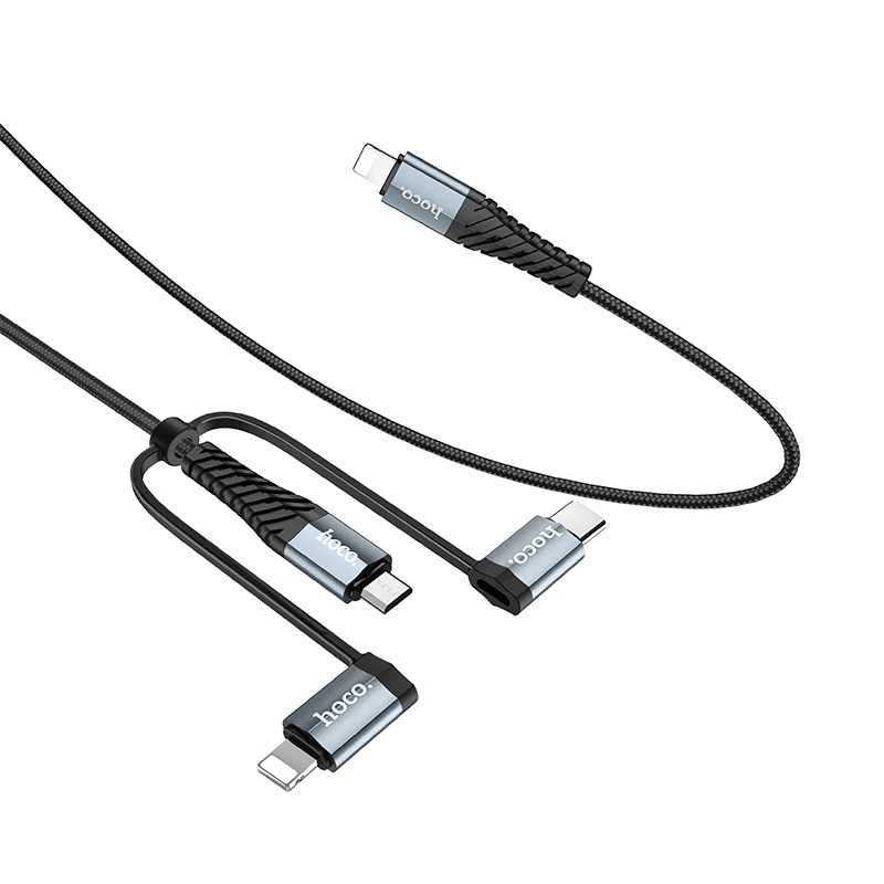 CABLE USB A MICRO USB/IPHONE/TIPO C HOCO X38 2.4A 1M COOL