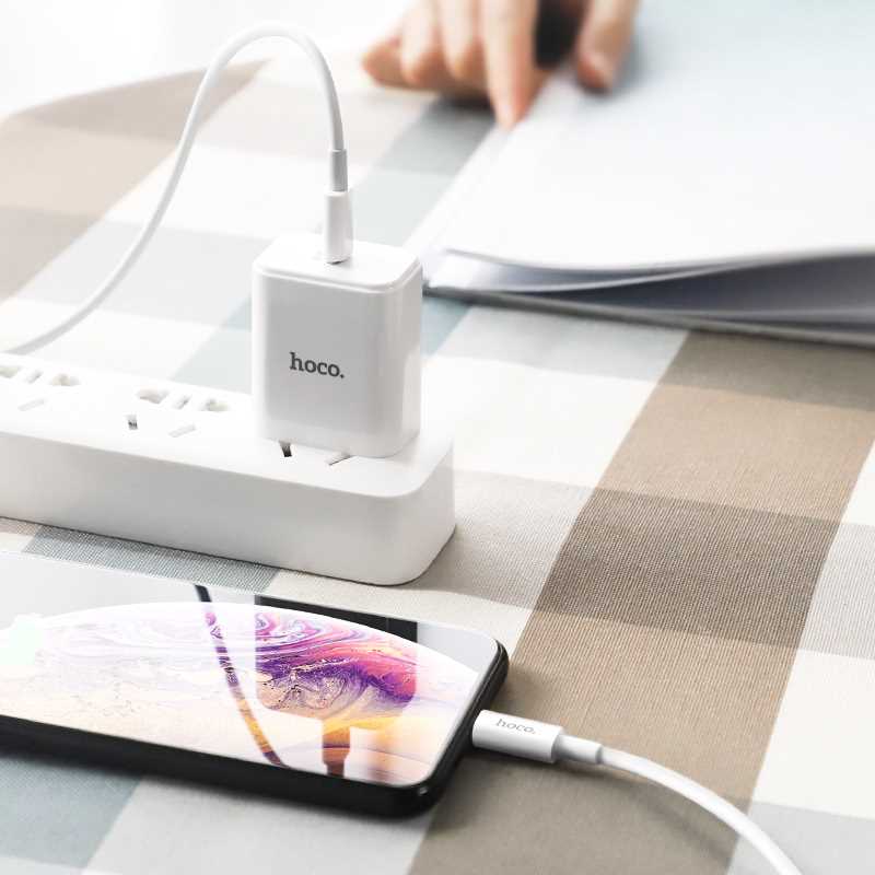 CABLE TIPO C A IPHONE HOCO X36 1M 3A PD 18W