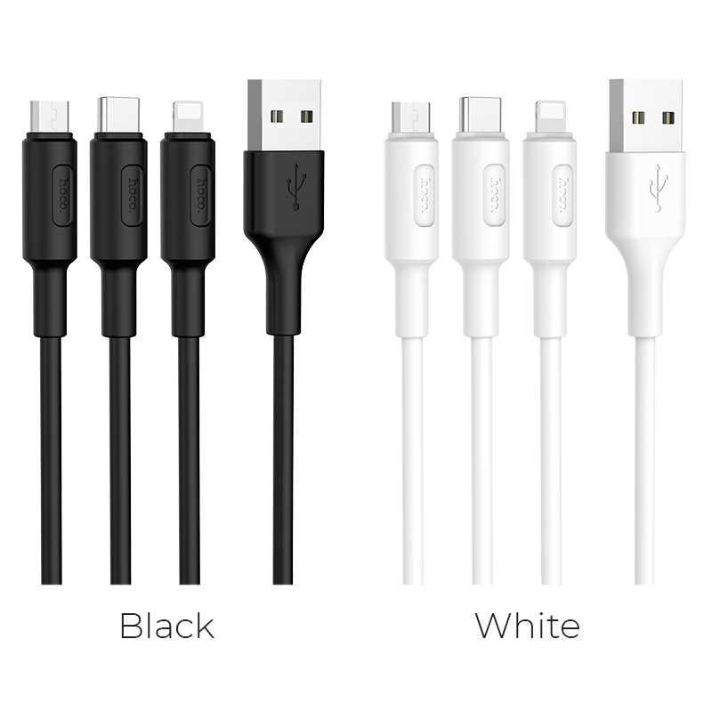 CABLE USB A MICRO USB/IPHONE/TIPO C HOCO X25 1M 2A 3-EN-1
