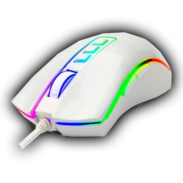 MOUSE REDRAGON USB LASER M711-W COBRA BLANCO 10000DPI