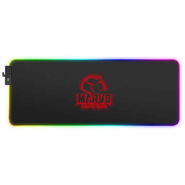 PAD MOUSE MARVO G45 PRO RGB  XL BLACK 80X30CM