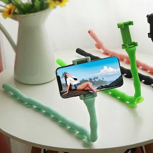SOPORTE CELULAR MESA CUTE LAZY WORM