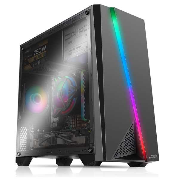 GABINETE SENTEY FS10 RAINBOW LATERAL ACRILICO S/FUENTE - OUTLET