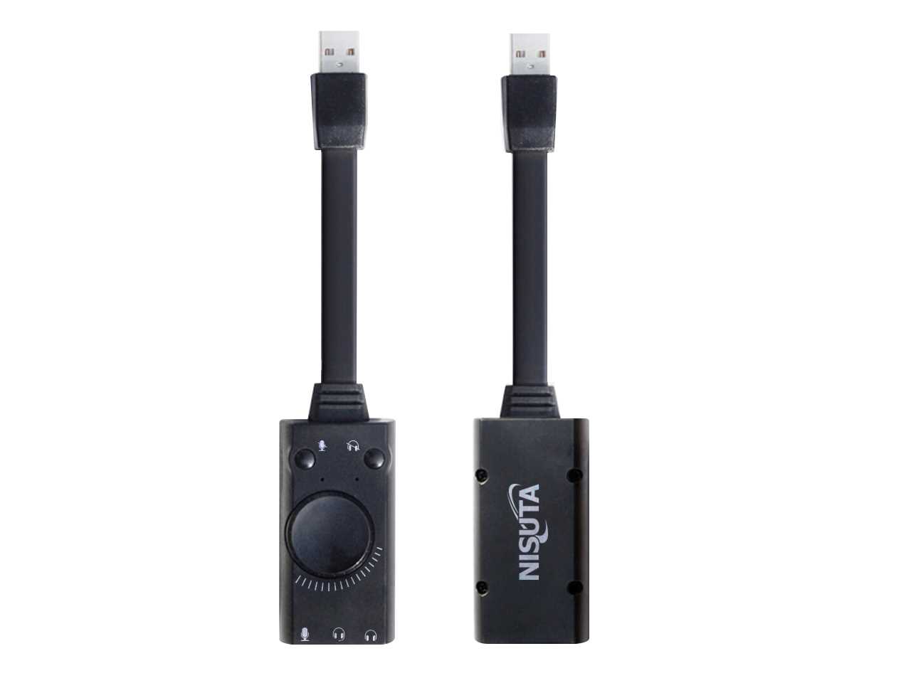 CONVERSOR USB A AUDIO 7.1 VIRTUAL NISUTA NSCOUSAU7G