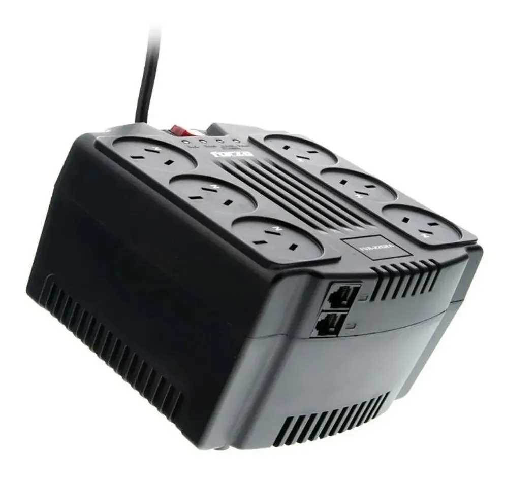 ESTABILIZADOR FORZA 2200V/1100W 6 TOMAS FVR-2202A