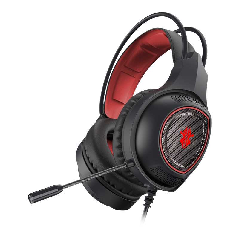 AURICULAR SHENLONG GAMER HS1000 LED ROJO