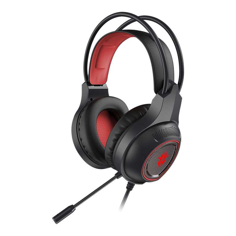 AURICULAR SHENLONG GAMER HS1000 LED ROJO