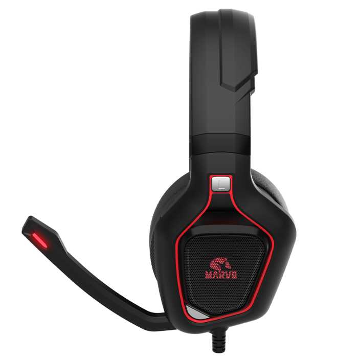 AURICULAR MARVO HG8960 LED RED (PC, PS4, XBOX)