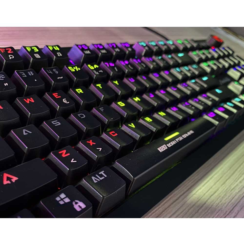 TECLADO MARVO KG917 MECANICO SW BLUE RAINBOW
