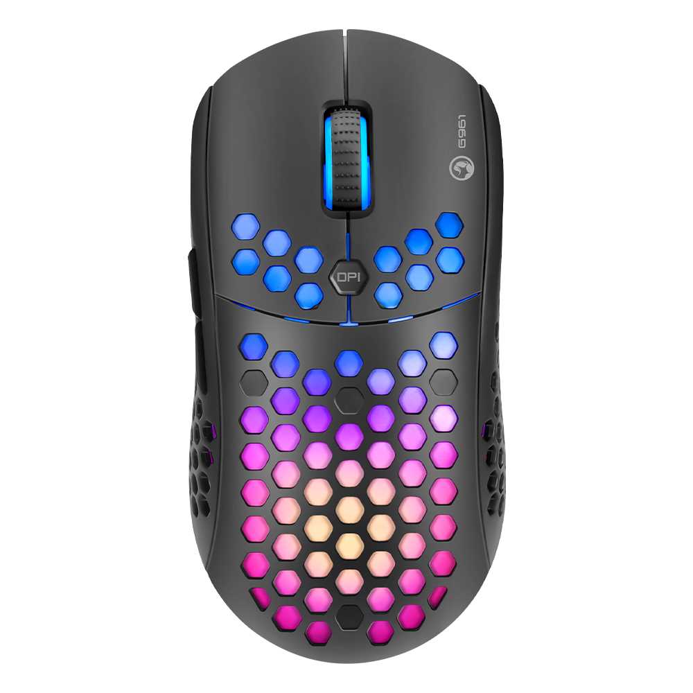 MOUSE MARVO G961 GAMING 12000DPI RGB ULTRA LIVIANO