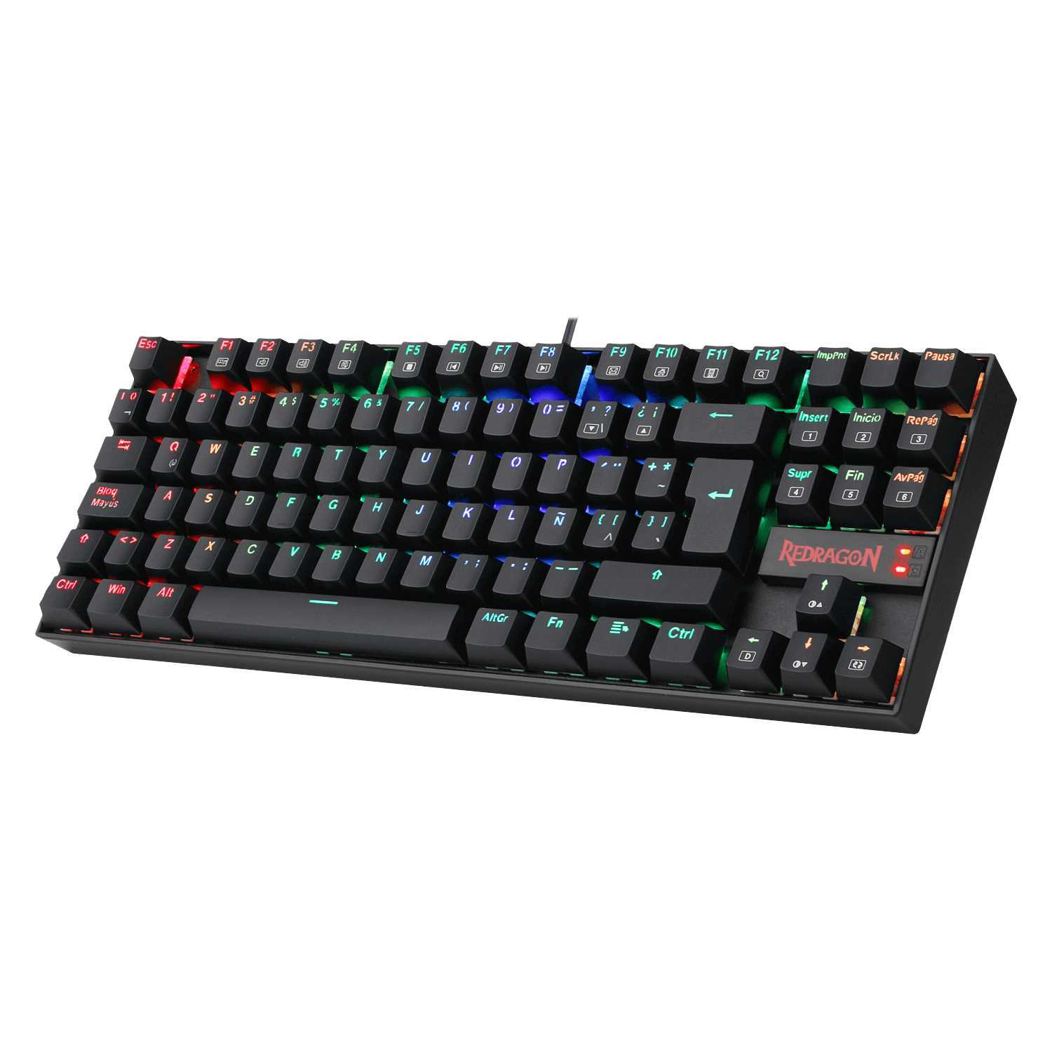 TECLADO REDRAGON KUMARA K552 RGB SW-RED SPANISH