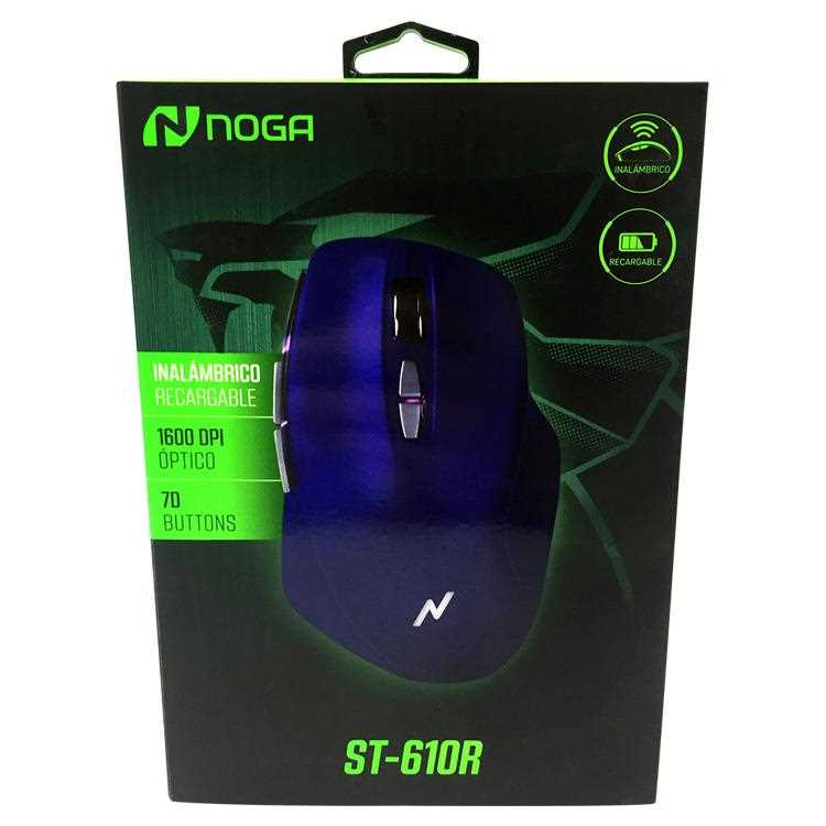 MOUSE NOGANET INALAMBRICO RECARGABLE ST 610R BLUE RyR Computacion