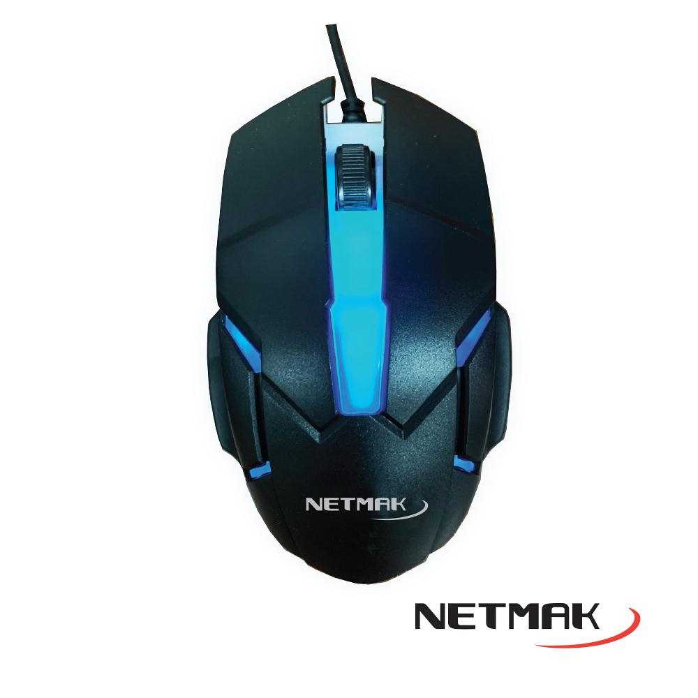 MOUSE NETMAKGAMER  GALAX RETROILUMINADO 800DPI