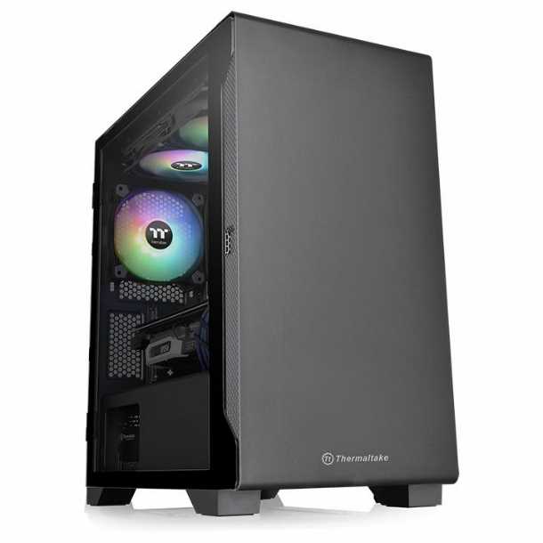 GABINETE THERMALTAKE S100 TG 1 FAN BLACK