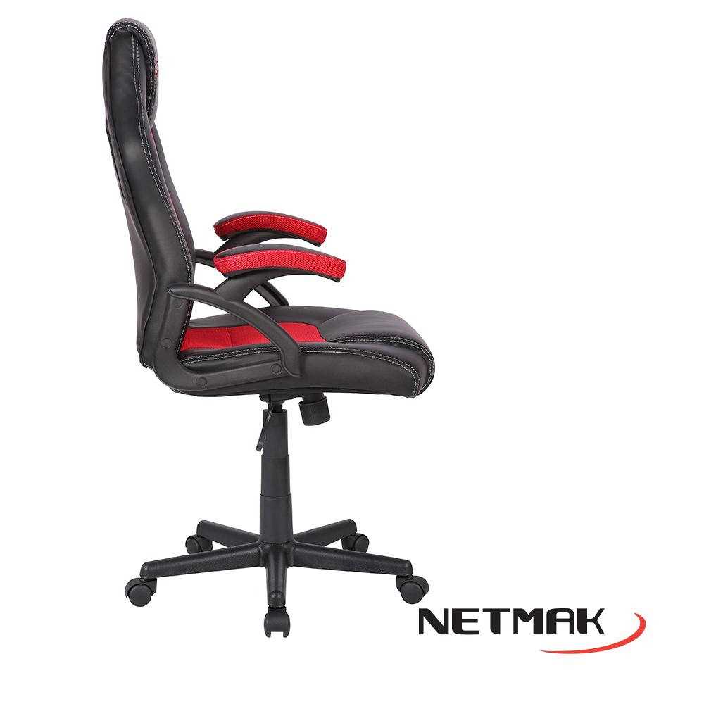 SILLA GAMER NETMAK NM-PHONTUM-ROJA