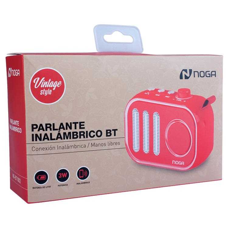 PARLANTE BLUETOOTH NOGANET PORTABLE NG-BT1002