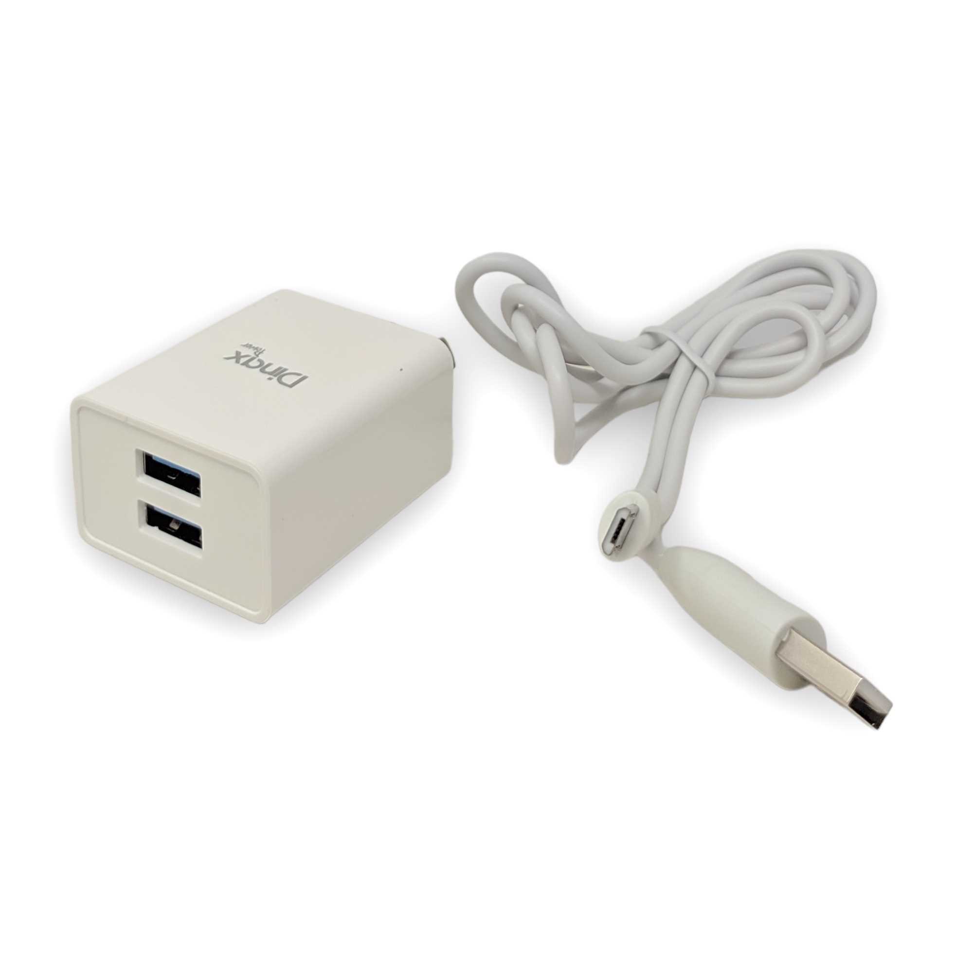CARGADOR 220V 4.2A MICRO USB DINAX CABLE + 2 USB