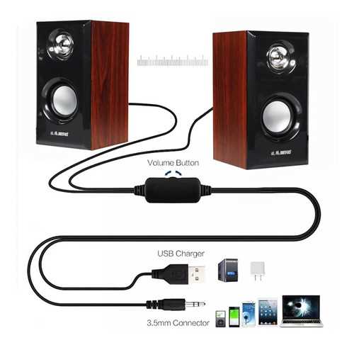 PARLANTE SEISA 2.0 USB D-092 6W