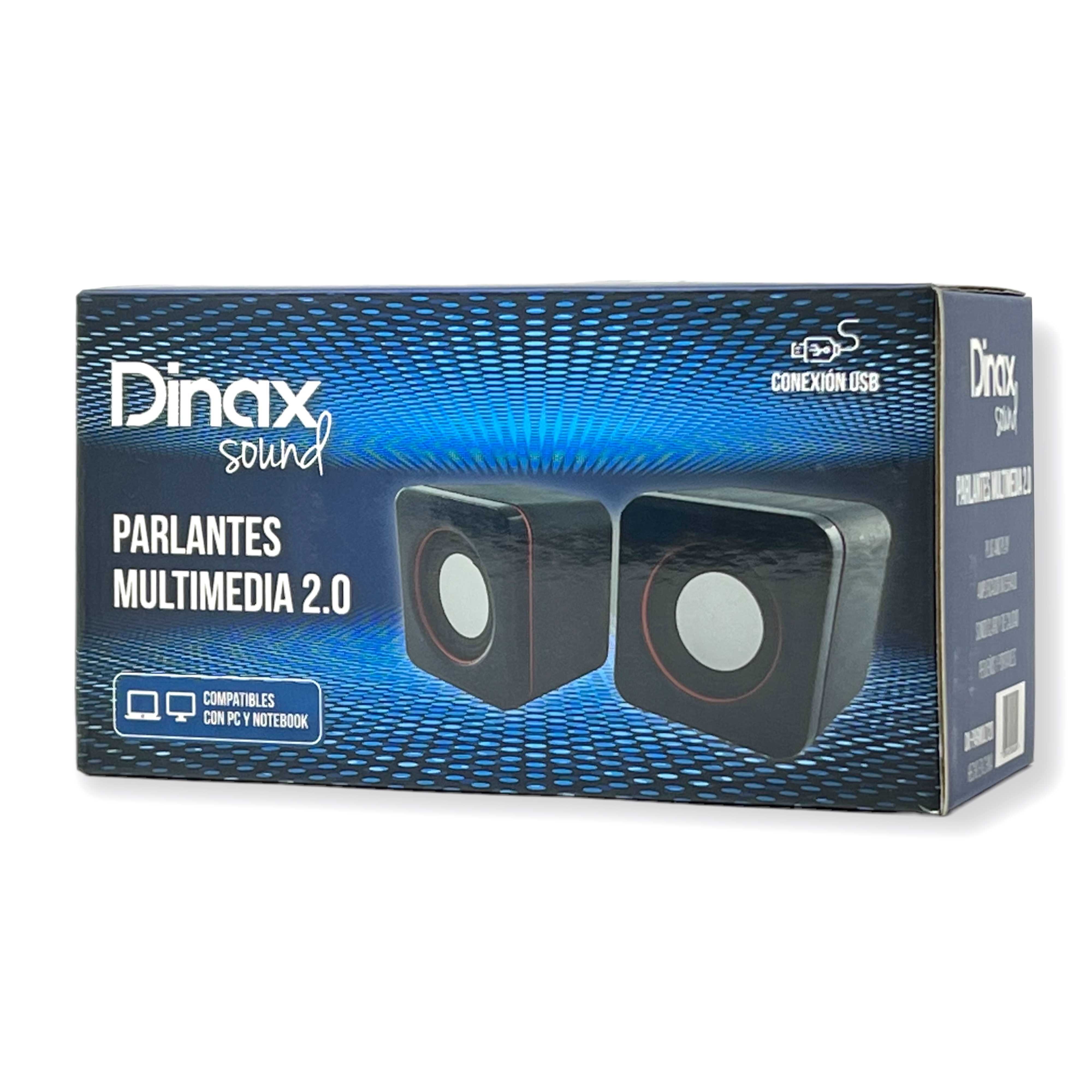 PARLANTE USB DINAX PC 2.0 PARMULTI20