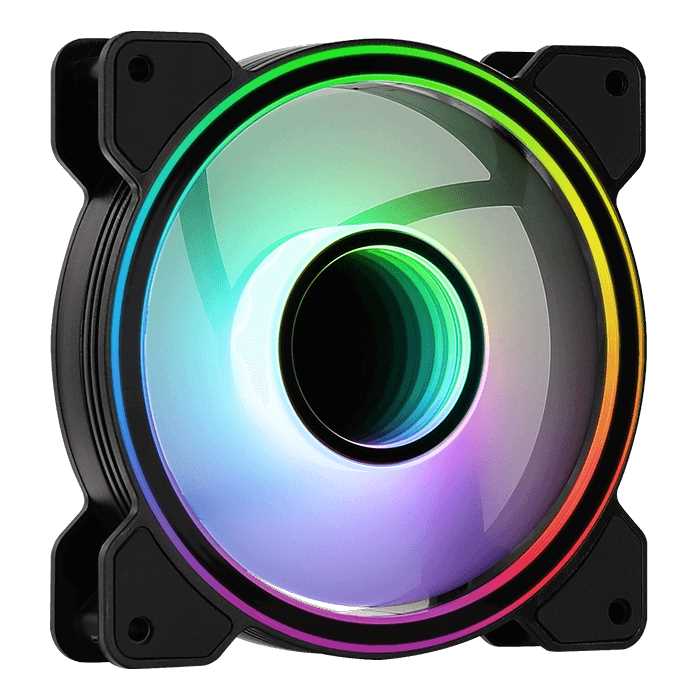 COOLER VENTILADOR AEROCOOL MIRAGE 12 (ARGB-DUAL RING)