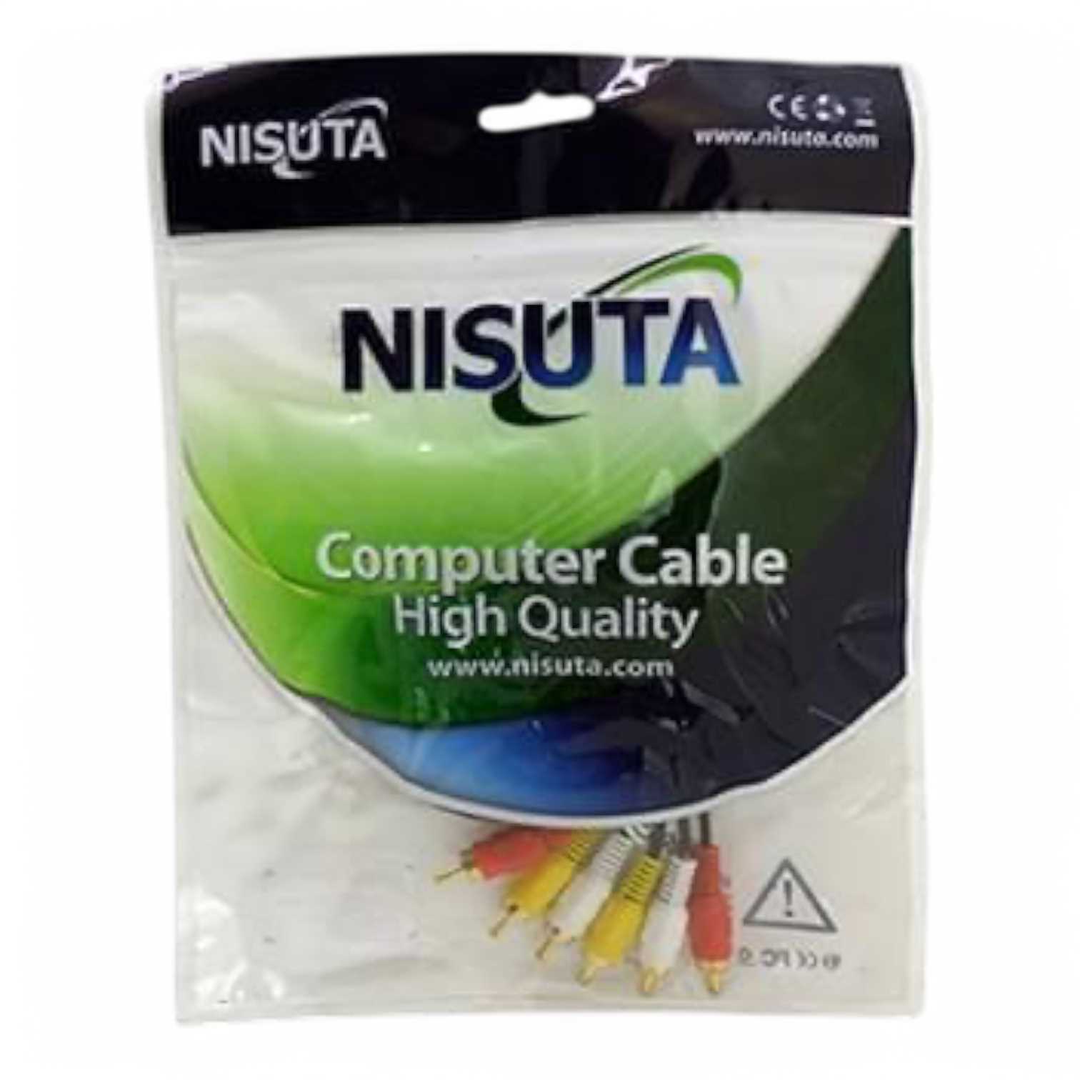 CABLE AUDIO RCA-RCA X3 (AUDIO Y VIDEO) 1.8M NISUTA NSCRCA32