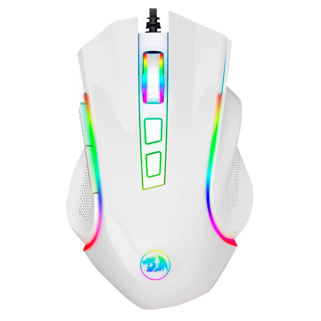 MOUSE REDRAGON GRIFFIN RGB M607 7200DPI WHITE