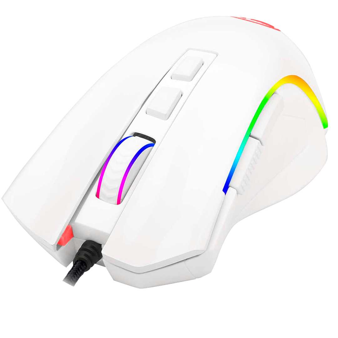 MOUSE REDRAGON GRIFFIN RGB M607 7200DPI WHITE