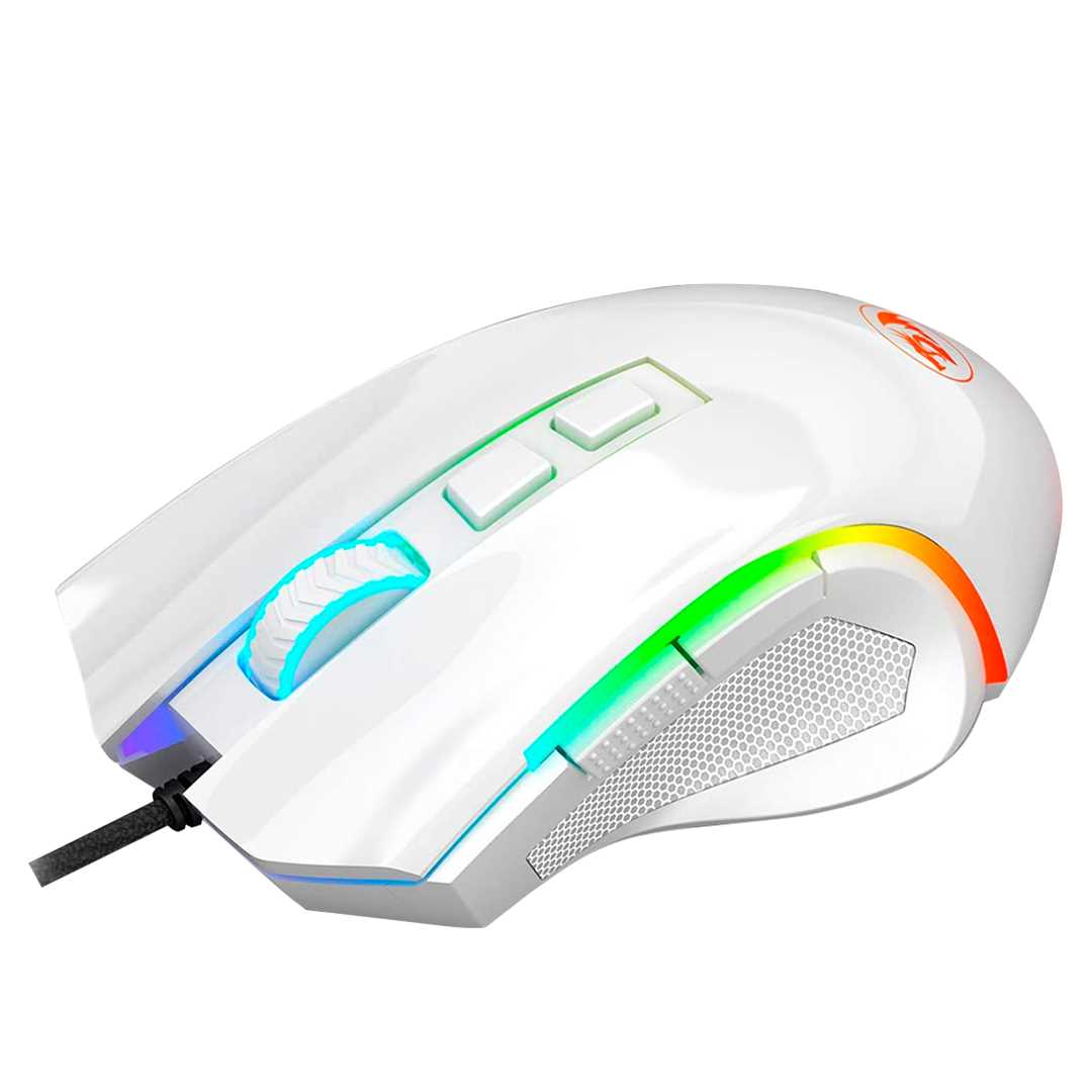 MOUSE REDRAGON GRIFFIN RGB M607 7200DPI WHITE