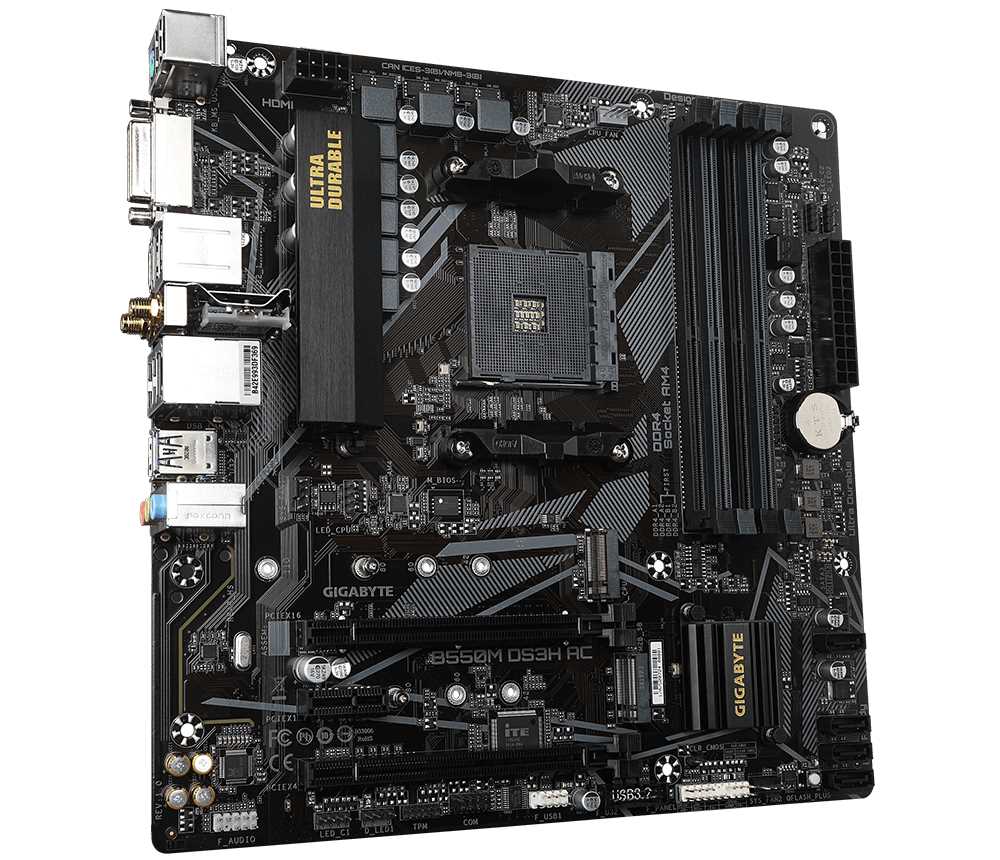 PLACA MADRE GIGABYTE AM4 B550M WIFI DS3H AC R2