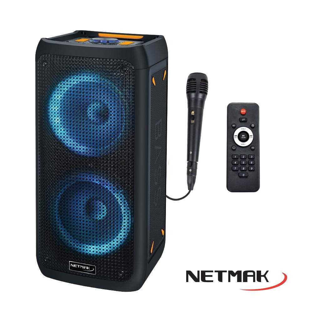 PARLANTE NETMAK BLUETOOTH DINAMITA 20W 8 X2  OUTLET SIN GARANTIA
