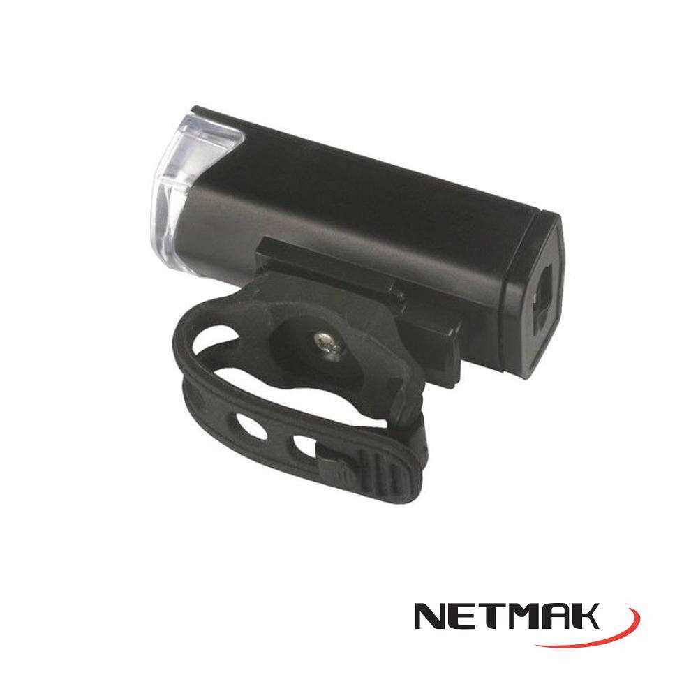 LUZ LED BICICLETA RECARGABLE DELANTERA NETMAK NM-LD4