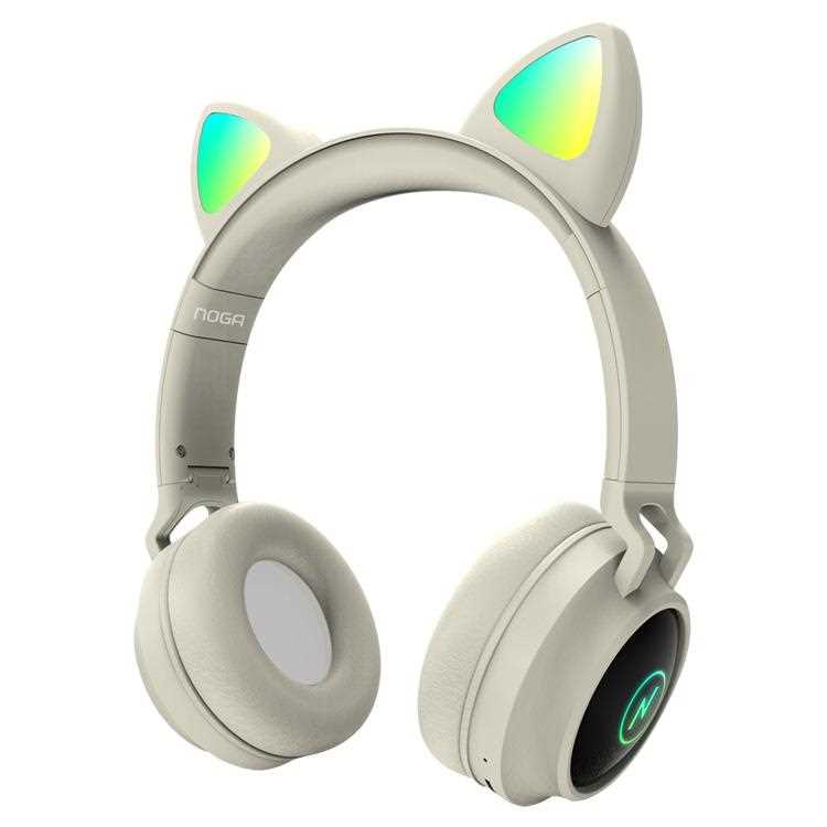 AURICULAR NOGANET BT VINCHA C472 OREJA GATITO GRIS