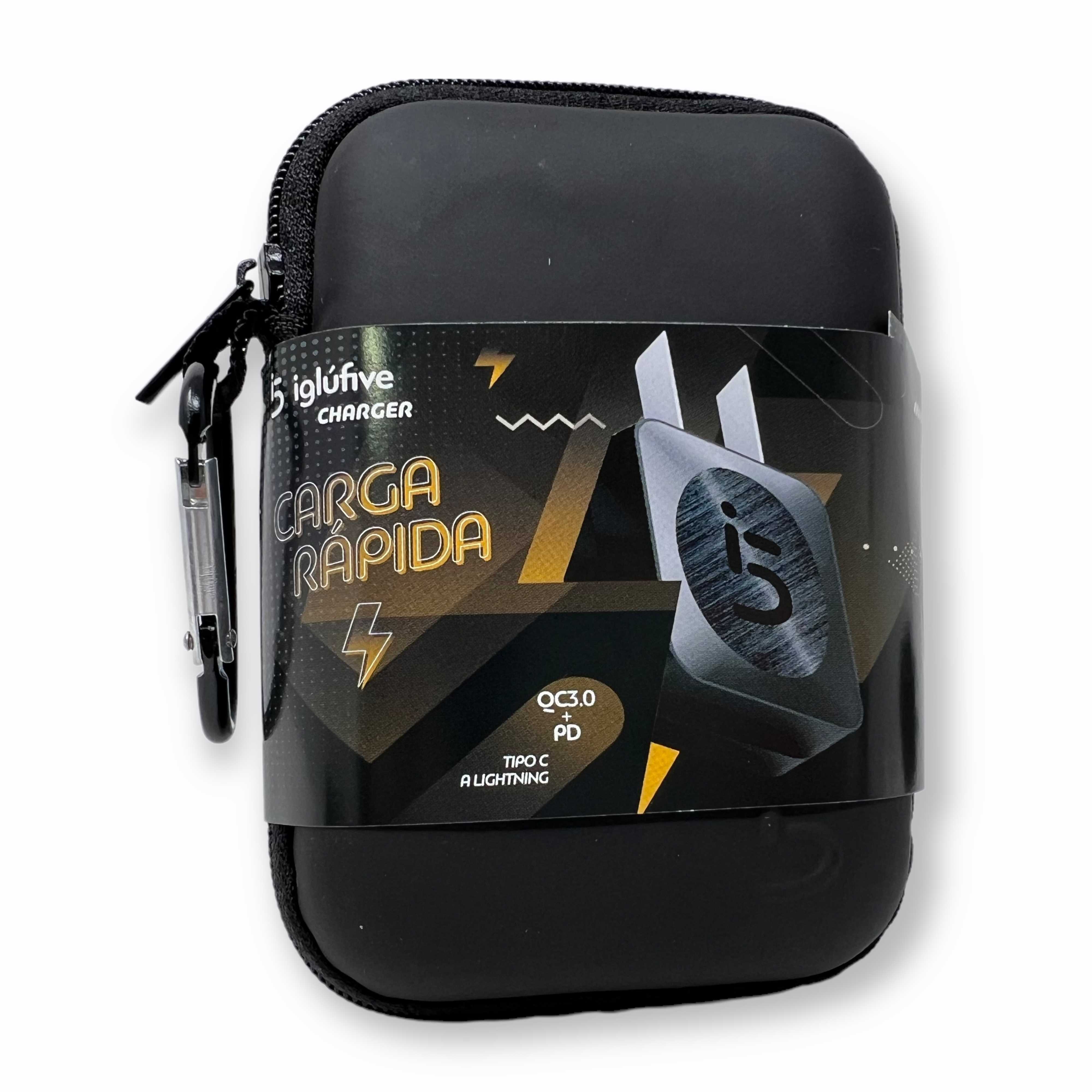 CARGADOR 220V TIPO C IGLUFIVE 3.1A QC 3.0 C/CABLE (CARGA RAPIDA)