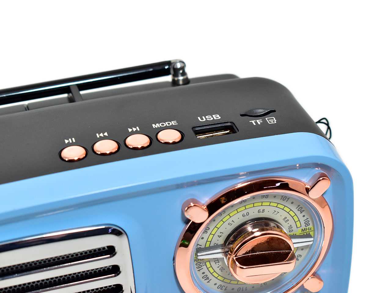 RADIO NISUTA VINTAGE AM/FM CON MP3/BT/AUX NSRV15