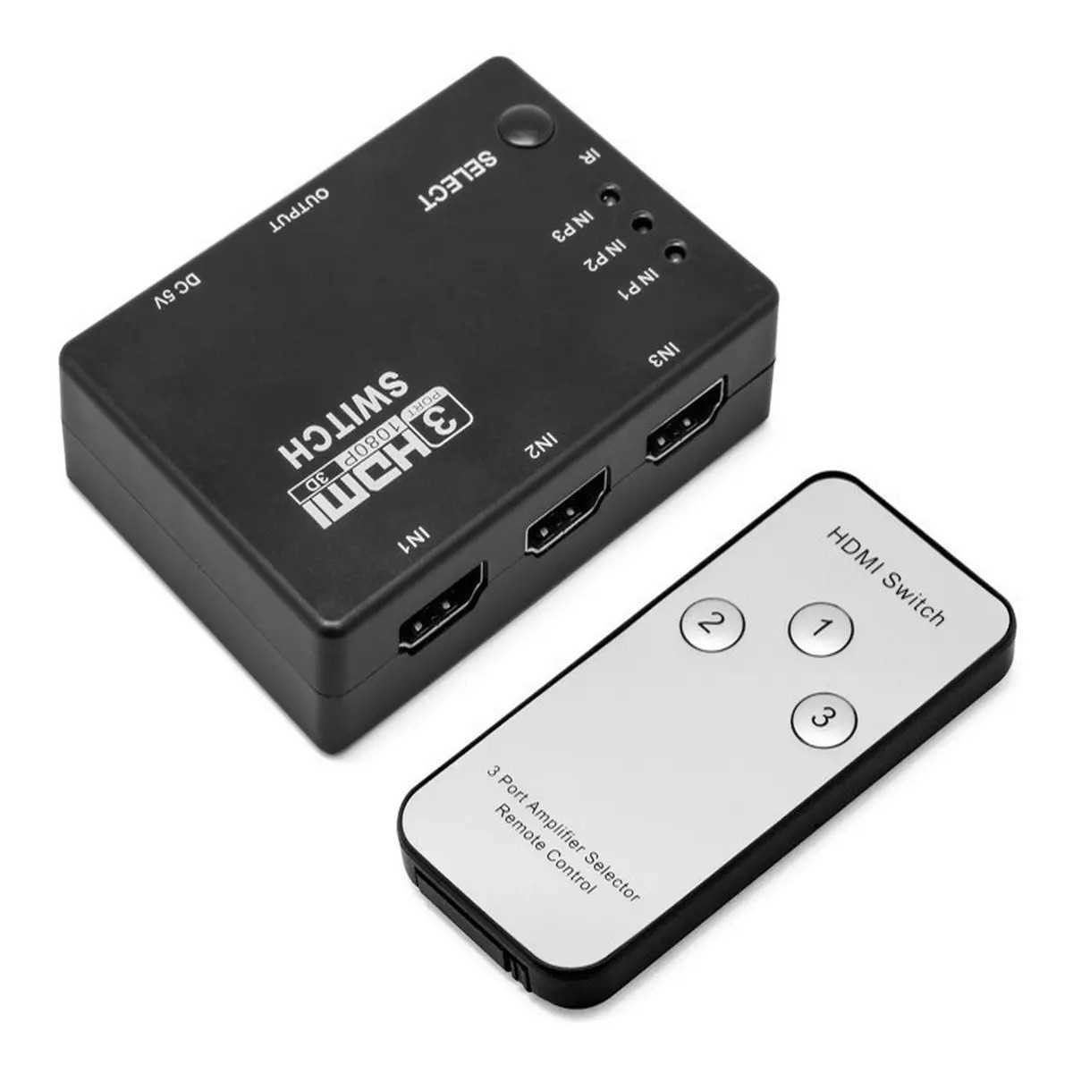 SWITCH HDMI ELECTRONICO 3 ENTRADAS 1 SALIDA DXSWHDMI31