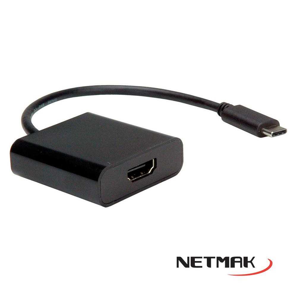 CONVERSOR TIPO C A HDMI NETMAK NM-TC66