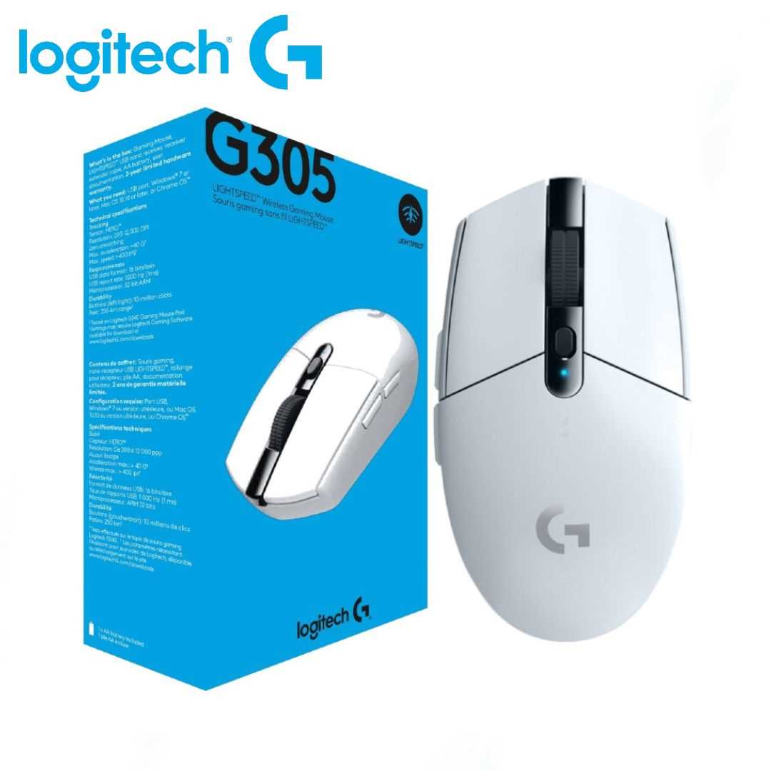 MOUSE LOGITECH INALAMBRICO G305 WHITE