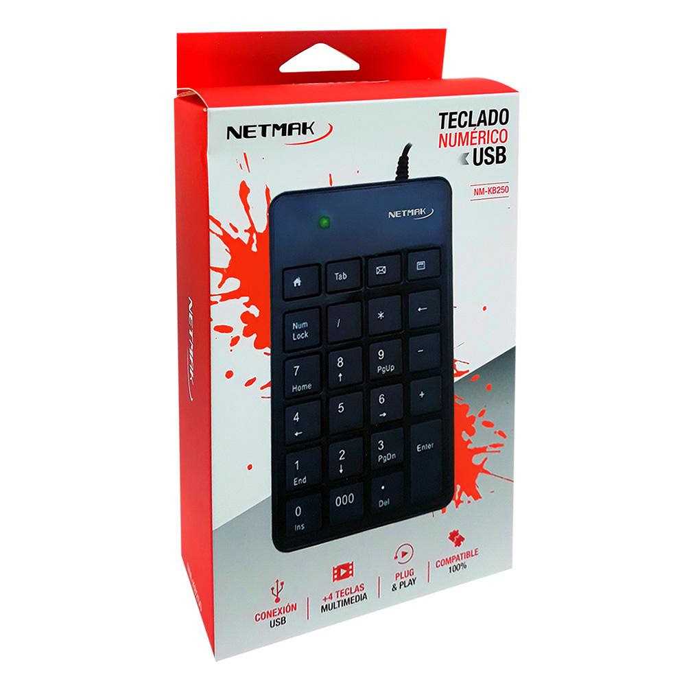 TECLADO NUMERICO NETMAK KB250