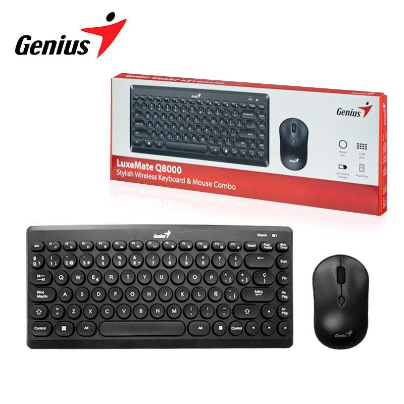 TECLADO Y MOUSE GENIUS WIRELESS Q8000