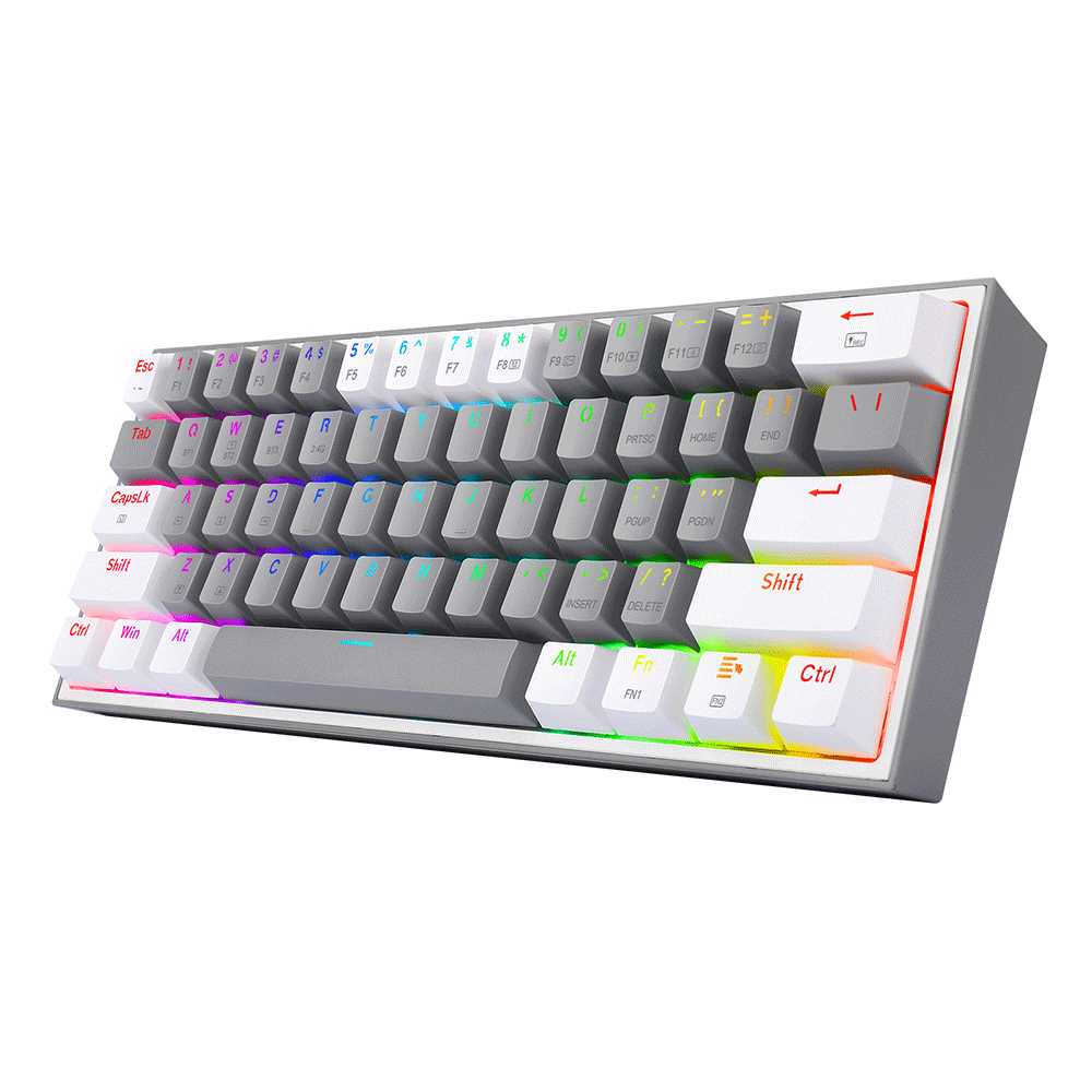 TECLADO REDRAGON K616-RGB FIZZ PRO GRAY/WHITE