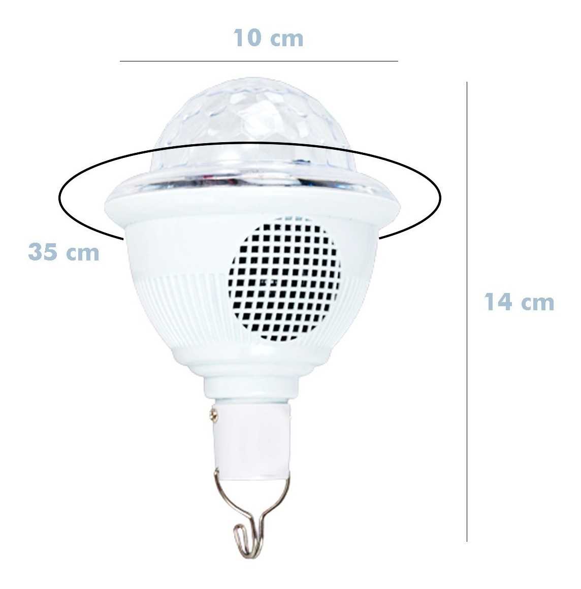 LUZ LED BOLA DE BOLICHE HY-Y04 C/PARLANTE (TIPO FOCO)