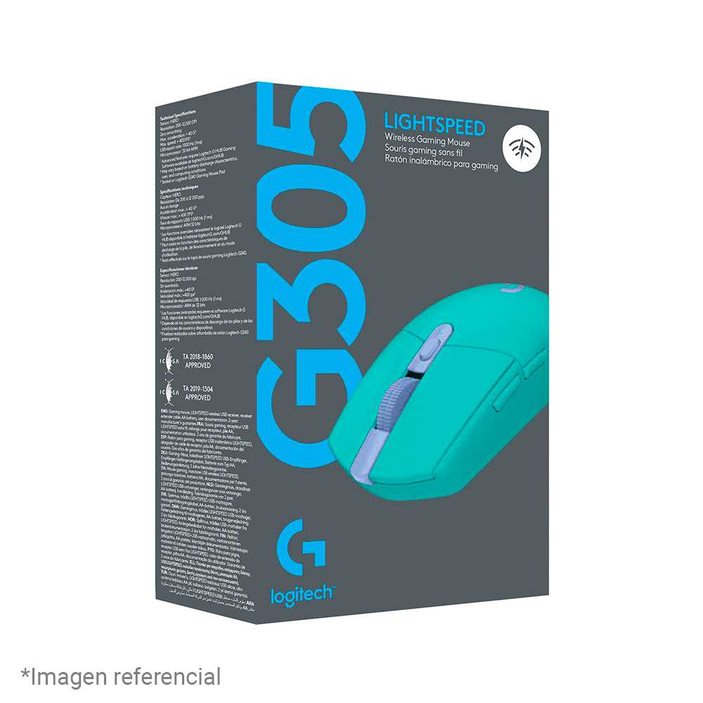 MOUSE LOGITECH INALAMBRICO G305 MINT