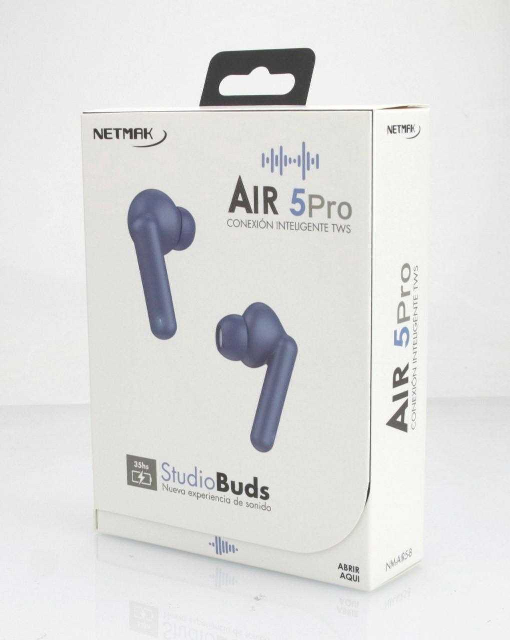 AURICULAR BT NETMAK EARBUDS AIR PRO 5 AZUL