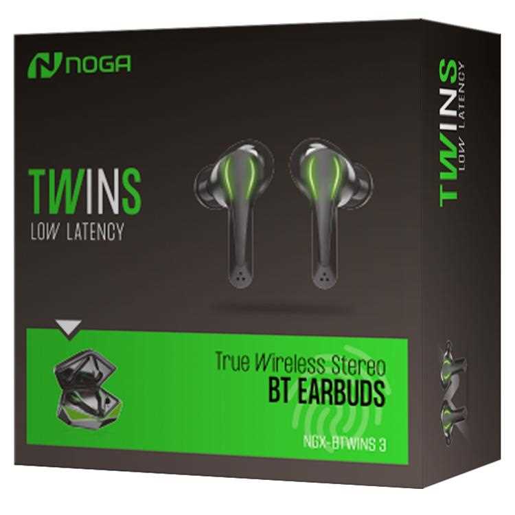 AURICULAR BT NOGANET NGX-BTWINS3 BLACK GAMER RGB