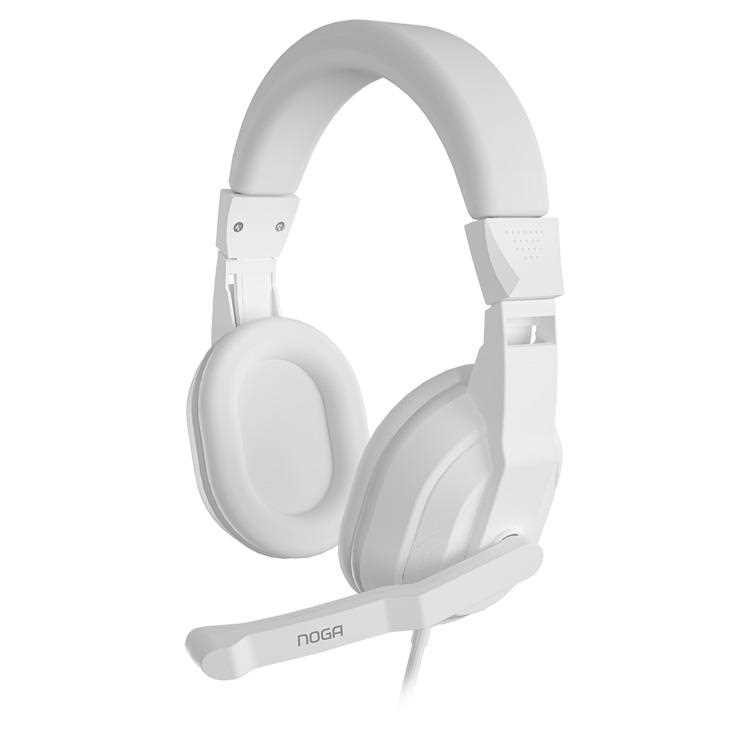 COMBO NOGANET NKB-413 4-EN-1 (TEC-MOUSE-PAD Y AURICULAR) BLANCO