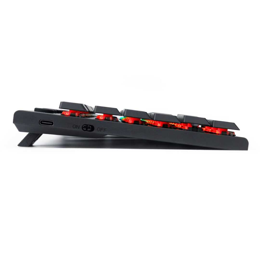 TECLADO REDRAGON K621-RGB-SP RD HORUS TKL WIRELESS SW RED